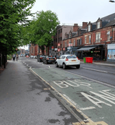 Ecclesall Road in Sheffield, where club brand Unity Underground plans to open a record shop and bar