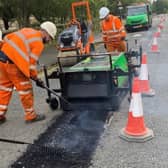 Thermal road repairs are a new technique being rolled out for town centre and residential streets in Derbyshire.
