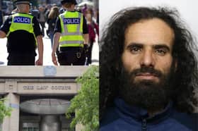 During a Sheffield rampage, Sabir Albakeeri attacked one police officer, escaped by jumping out of a window while handcuffed, before assaulting a Tesco security guard and finally calling a custody officer to his cell so he could spit at him. Stock picture of officers used 