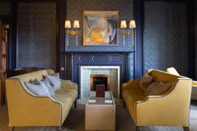 The cosy bar at Lindeth Fell is the perfect place to relax with a pre-dinner drink