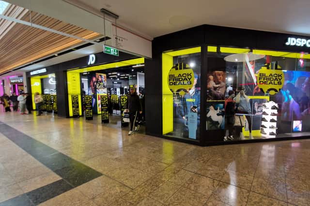 How JD Sports on High Street, Meadowhall, used to look, before expansion.