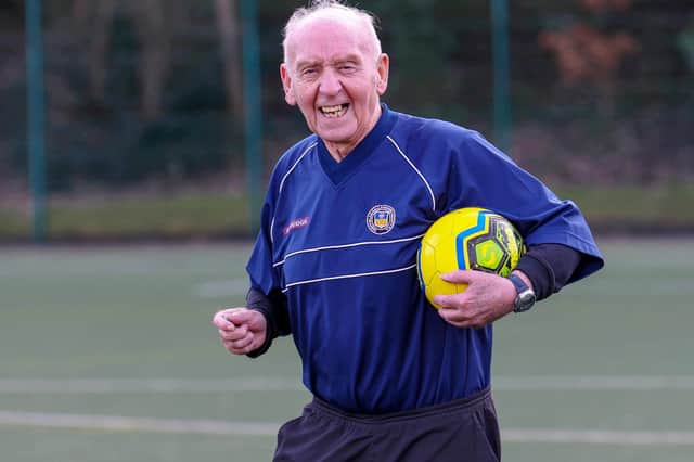 Sprightly Frank Foster says he will never blow full-time on his favourite hobby that has seen him take charge of around 5,500 games in 46 years.