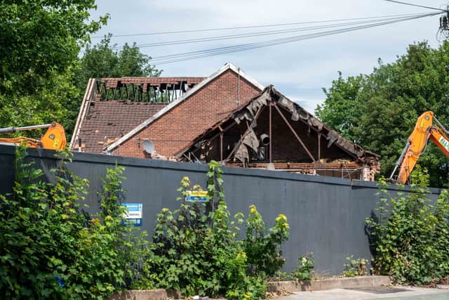 Demolition work has started at the Shiregreen Arms, formerly The Penguin, on Mason Lathe Road, Shiregreen. Photo: Dean Atkins, Iconic Media