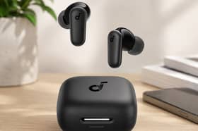 The Soundcore P30i earbuds include active noise cancelling, Bluetooth 5.4 and a charging case with a built-in phone stand