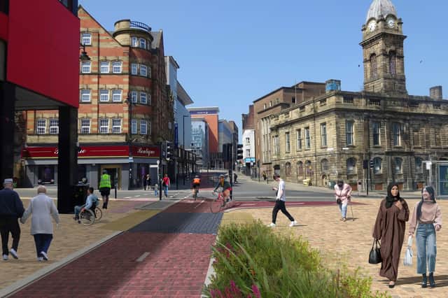 The new Castle Street bike lane will cross Haymarket and continue down Exchange Street, plans show.