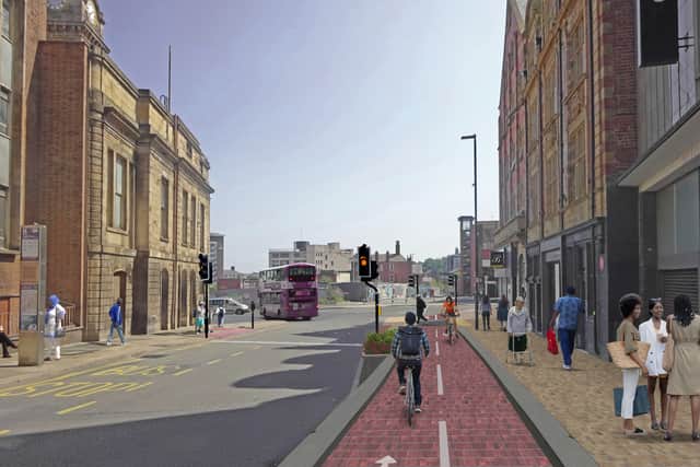 A two-way bike lane will be built on Castle Street.