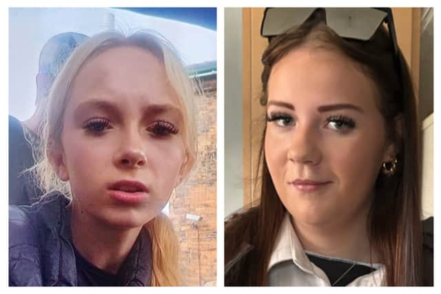Police are missing for two missing girls from Rotherham, Makayla and Ruby. Photo: South Yorkshire Police