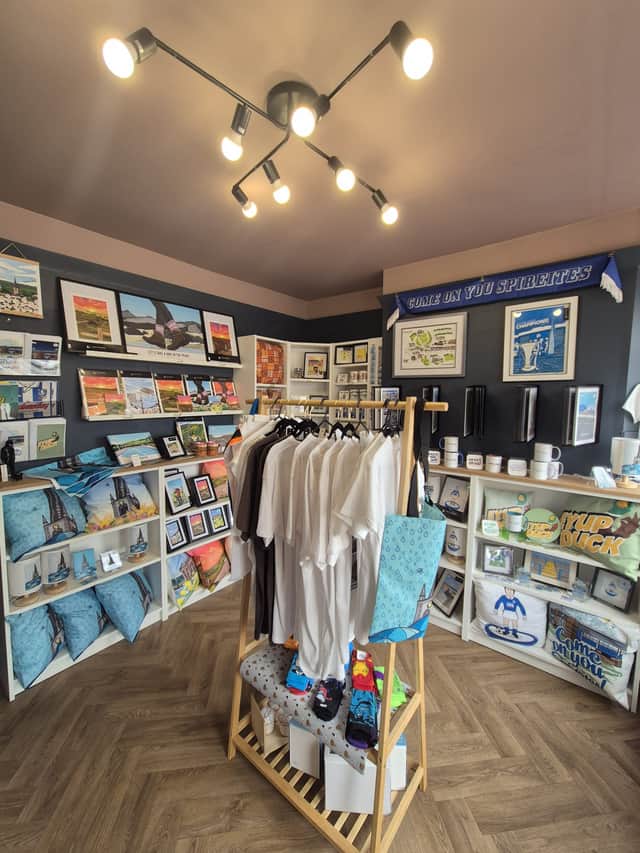 Matt's store in Chesterfield has lots of Spireites and Peak District-themed artwork.