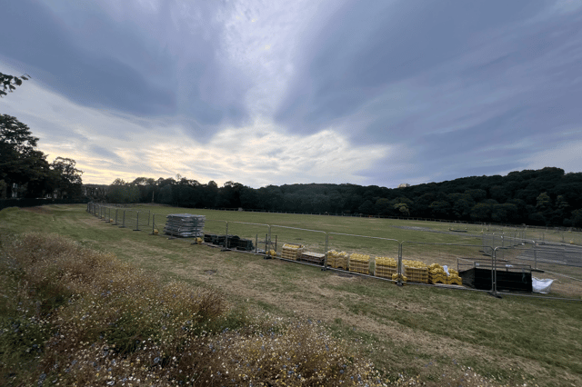 The fence round Endcliffe Park field will be reduced as investigations progress, the council says.
