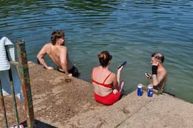 Cooling off at Crookes Valley Park