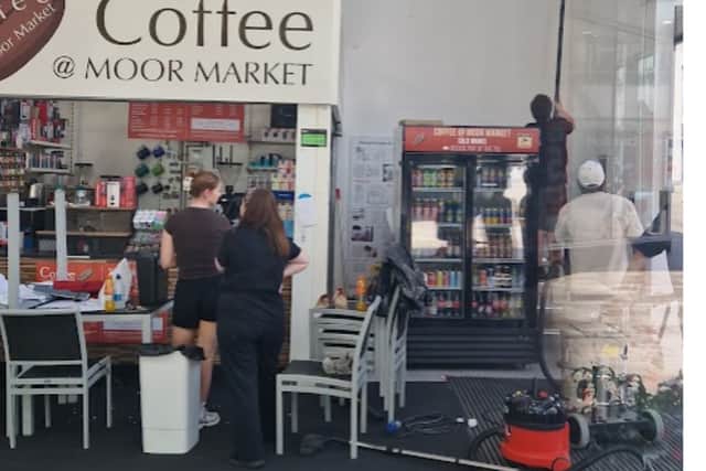 Traders in The Moor Market get ready for reopening after cockroach infestation.