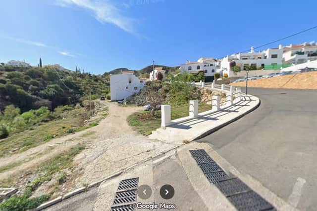 The village of Bédar, in southern Spain, was hit by wildfires on Thursday. Photo: Google