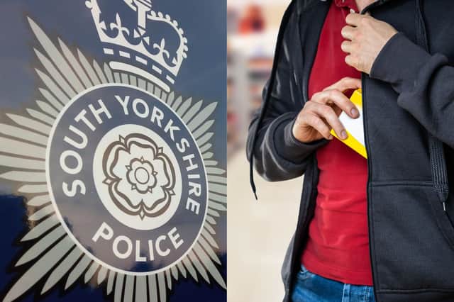 Police Constable Christopher Eaman stole £147 in items from Marks and Spencer, located at the Meadowhall shopping centre, on May 20, 2026, but they were subsequently recovered and returned to the store. Stock picture of shoplifter used for illustrative purposes