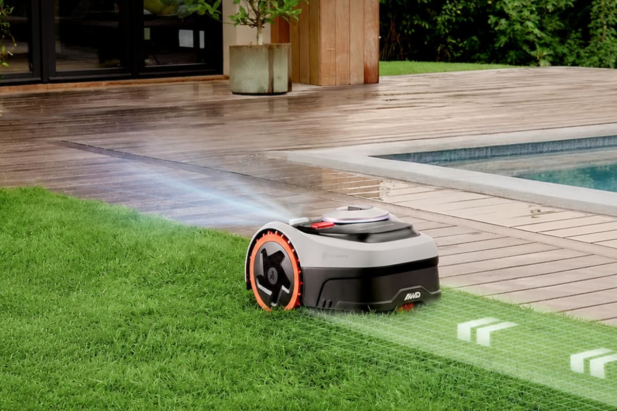 This wire-free robot lawn mower takes the hard work out of cutting the ...
