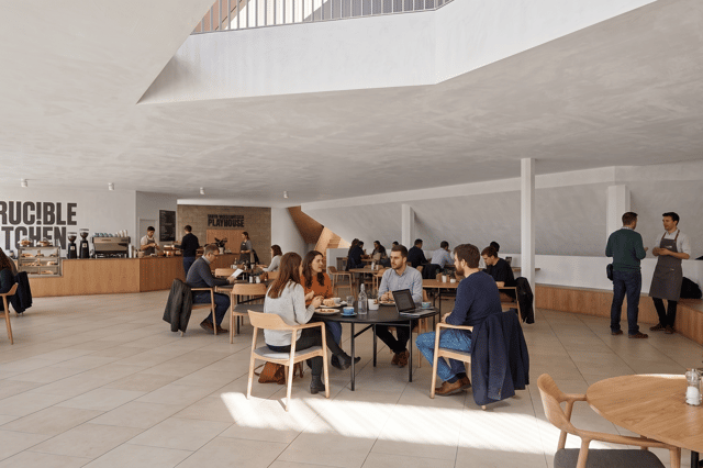A new cafe will be created at the Crucible as part of its expansion.
