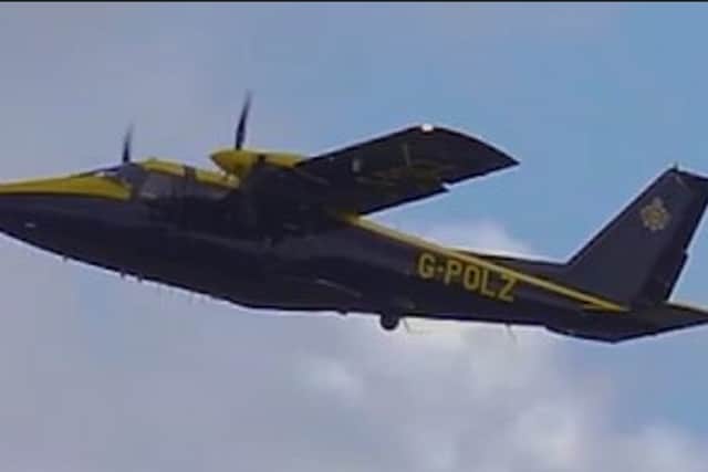 The National Police Service (NPAS) aeroplane: Photo: Iconic Media