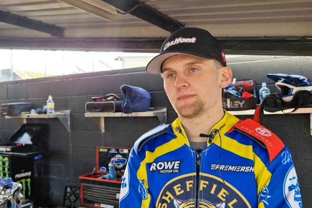 Sheffield Tigers speedway rider Leon Flint. Photo: David Kessen, Iconic Media