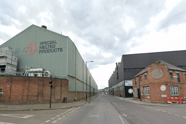 Special Melted Products has bought an industrial building on Carlisle Street, right, for Project Vulcan and is targeting full operation by 2031.