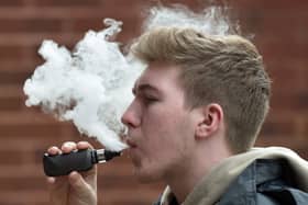 A man vaping (Nick Ansell/PA)