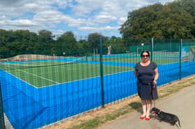 Coun Joanna Baker-Rogers at Rosehill Victoria Park in Rawmarsh, Rotherham.