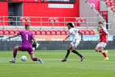 Rotherham, England, 25th July 2026. Tahith Chong of Sheffield United scores their sides first goal during the Rotherham United vs Sheffield United Pre Season Friendly match at the New York Stadium, Rotherham. Picture credit should read: Andrew Yates / Sportimage