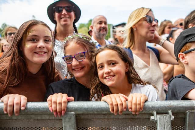 Festival-goers at the Tramlines festival in Hillsborough Park, Sheffield. Photo: Errol Edwards