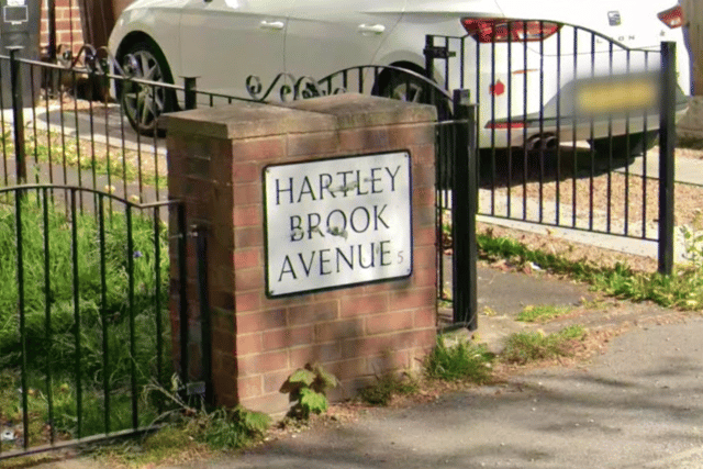 Fire fighters contained a blaze that spread to a number of "trees close to houses" on Hartley Brook Avenue, Sheffield, on July 30, 2026.