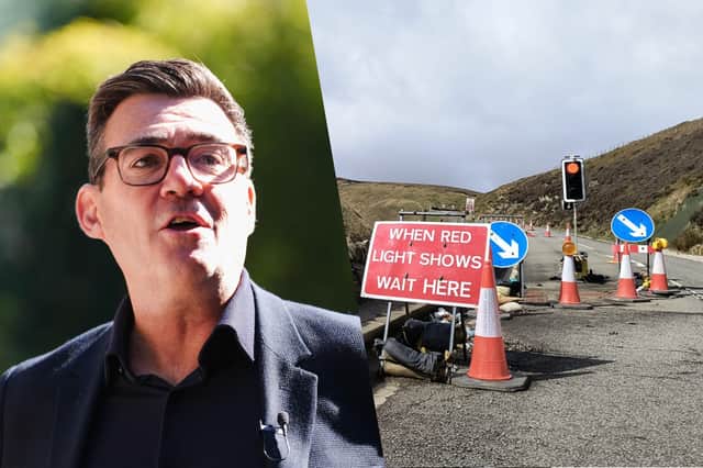 Andy Burnham said the country needs to address the "crumbling" roads connecting Sheffield and Manchester