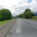 The road closure in place on Mangham Road, from the roundabout with Carr Hill to the junction of Hillside Court