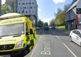 The collision occurred on Bramall Lane, close to Sheffield city centre, this morning