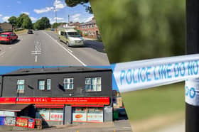 Two police cordons were put in place on Barber Road and Herries Road, following a stabbing which left a man with "life-altering" injuries 