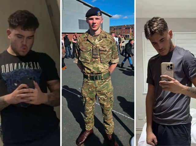 (L to R) Shea Reilly, 21, Elliott Szczepkowski, 17, Cavan Reilly, 23