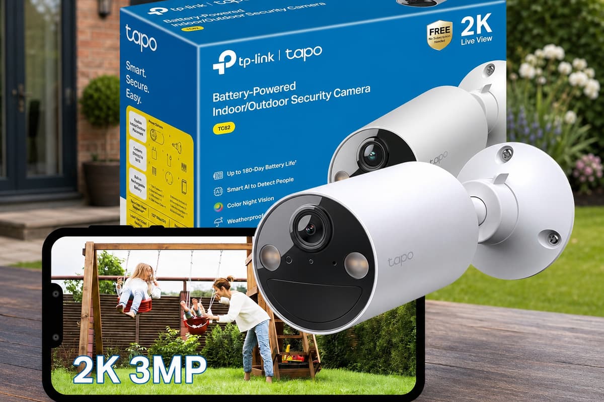 Half-price Tapo security camera records without a monthly fee