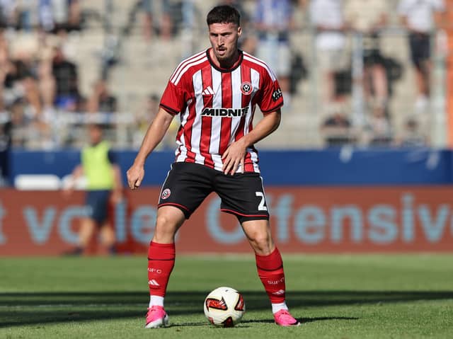 Matt Doherty in action for Sheffield United