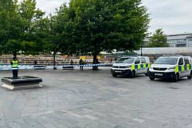A man was taken to hospital with what have been described as "serious injuries" after reports of an assault outside Sheffield railway station
