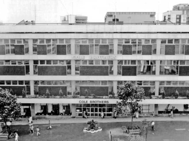 Cole Brothers department store, Barkers Pool, Sheffield, in August 1987