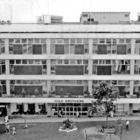 Cole Brothers department store, Barkers Pool, Sheffield, in August 1987