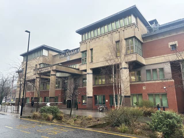 Ibrar Azeem, 38, was sentenced at Sheffield Crown Court for assaulting his ex-partner after disliking what she was wearing, and spitting at a police officer. 