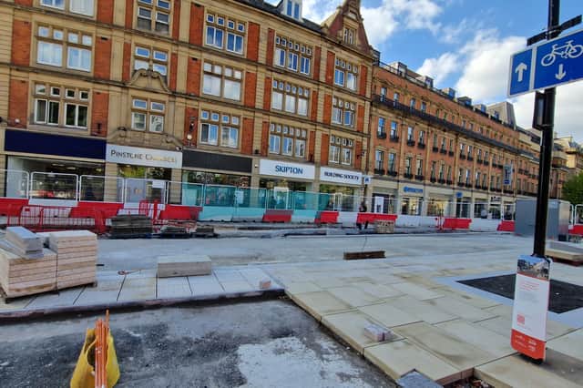Cornerstone cafe is set to open on Pinstone Street, which is being pedestrianised.