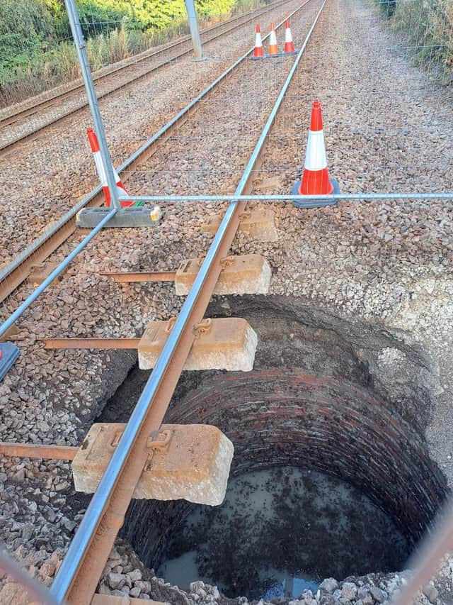 A deep, hidden well was uncovered beneath the tram tracks of of the Sheffield Supertram network in Birley on August 24 - raising serious questions how it was ever allowed when the tracks were built in the 1990s
