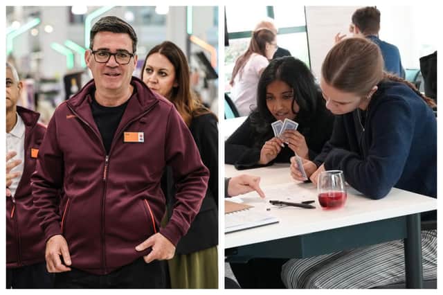 PM Andy Burnham praised Sainsbury's for pledging to create 10,000 work experience placements for young people.