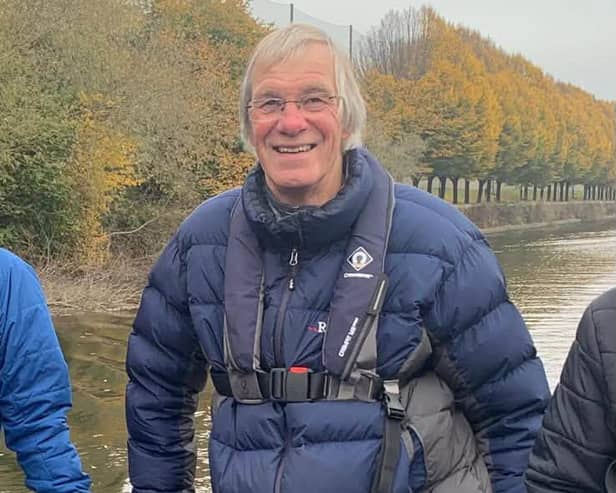 John pictured enjoying his time on a boat 