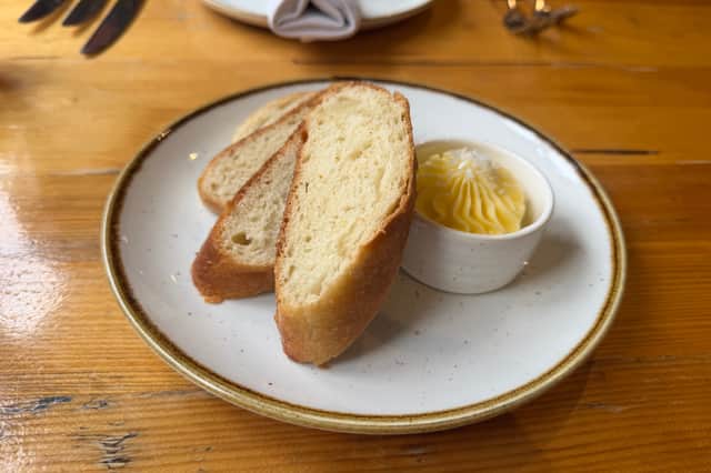Delicious bread served at the spa.
