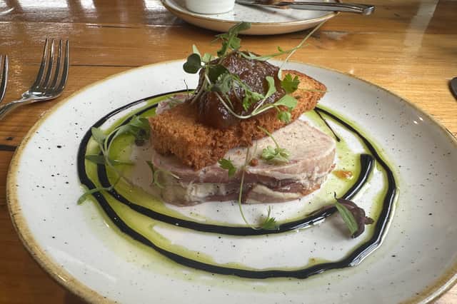 Food served at the spa for lunch.