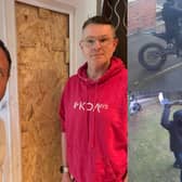 Dean Krause (right) saw his house on Myrtle Close in Sheffield broken into by a balaclava-clad gang, who through a rock through his patio door and made off with a number of watches and cash. Councillor Ben Miskell (left) has been supporting him