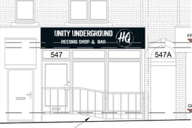 Unity Underground is set to open a new record shop on Ecclesall Road, in Sheffield. Photo: Paddick Architectural Civil and Structural Designs