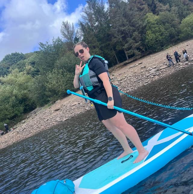 Ashley Swarek's life was saved by friends after she nearly drowned when their paddleboarding trip to Sheffield went badly wrong. Photo: Ashley Swarek