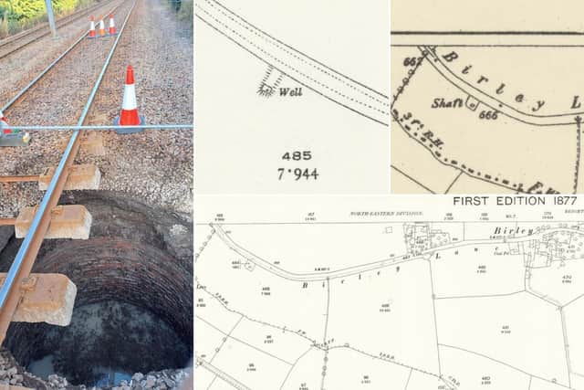 Survey maps from as far back as the 19th century show a well and shaft where tram tracks have been built