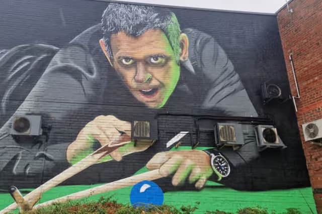 Scaffolding has been put back up at the site of the Ronnie O'Sulllivan mural at the Spot On Snooker Club on Langsett Road, Sheffield