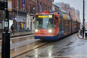Following the crash, a car was abandoned on Bamforth Street, causing disruption to Sheffield’s tram network